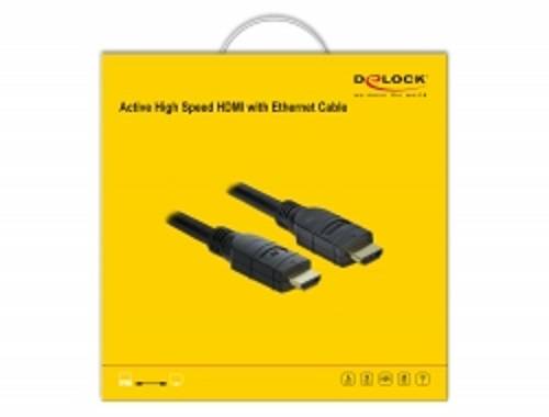 Delock - Highspeed HDMI mit Ethernetkabel - HDMI männlich bis HDMI männlich