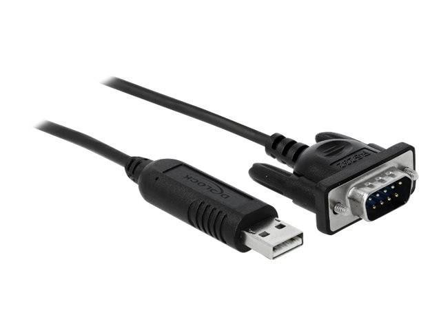 Delock - Kabel seriell - USB (M) zu DB-9 (M)