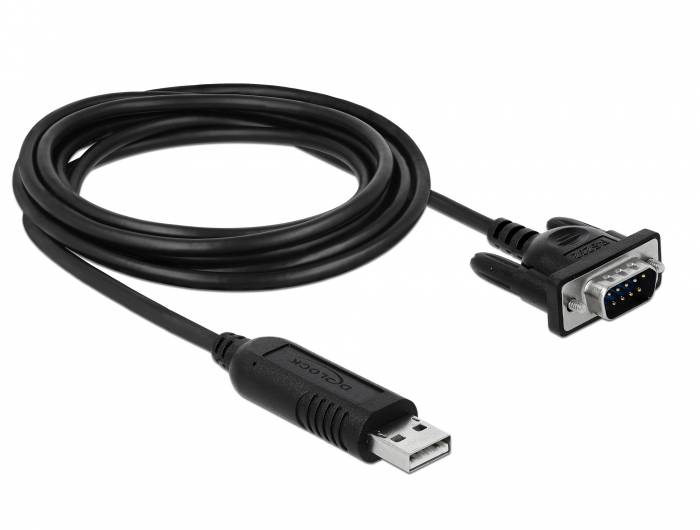 Delock - Kabel seriell - USB (M) zu DB-9 (M)