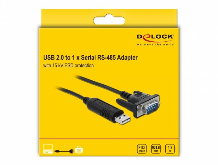DeLOCK - Kabel seriell - USB (M) bis DB-9 (M)
