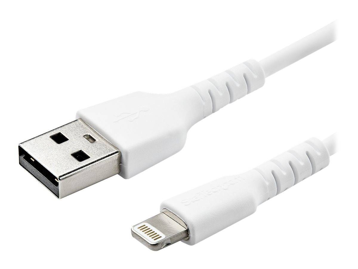StarTech.com 2m USB-A auf Lightning-Kabel - Hochbelastbare, robuste Aramidfaser - USB Typ-A auf Lightningkabel - Lade-/S