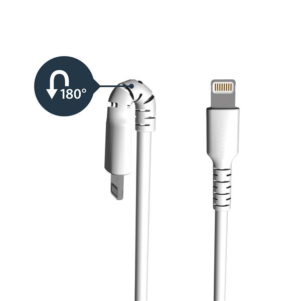 StarTech.com 2m USB-A auf Lightning-Kabel - Hochbelastbare, robuste Aramidfaser - USB Typ-A auf Lightningkabel - Lade-/S