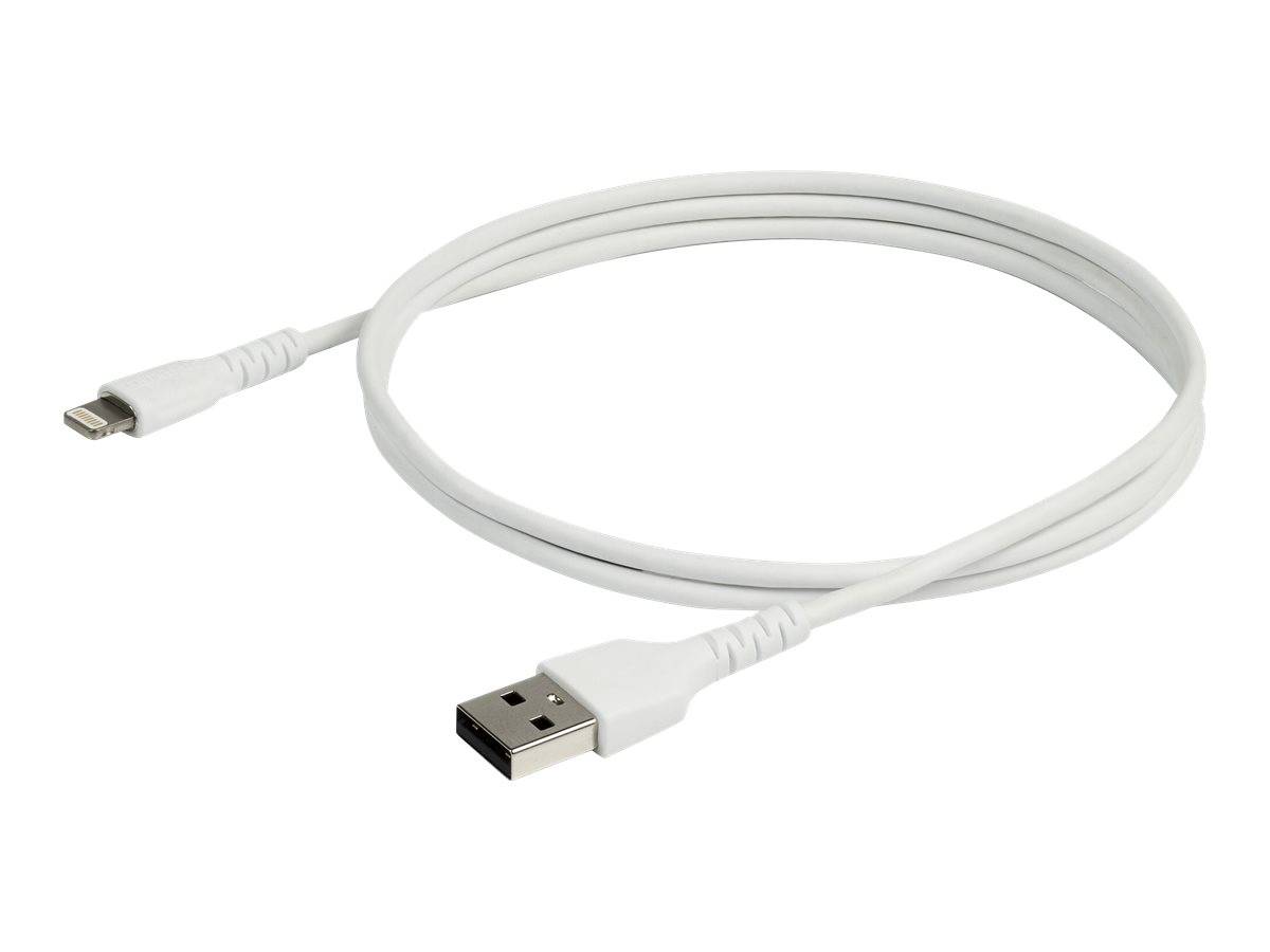 StarTech.com 1m USB-A auf Lightning-Kabel - Hochbelastbare, robuste Aramidfaser - USB Typ-A auf Lightningkabel - Lade-/S