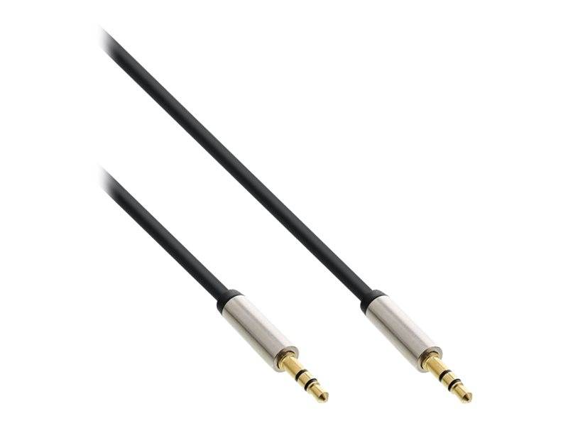INLINE - Slim Audio Kabel Klinke 3,5mm ST/ST - Stereo - 0,5m