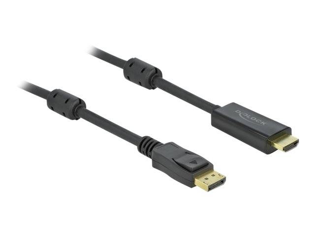 Delock - Adapterkabel - DisplayPort männlich Verriegelung bis HDMI männlich