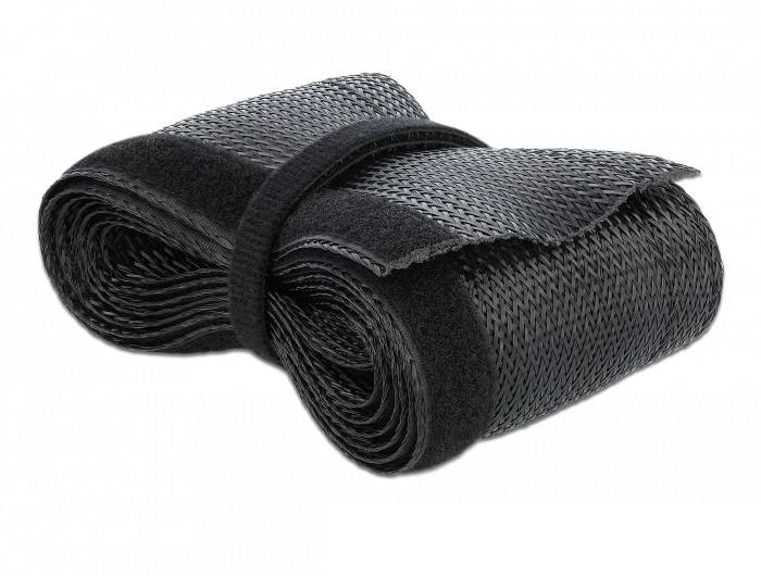 DeLOCK Braided Sleeving with Hook-and-Loop Fastener