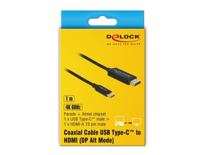 Delock - Adapterkabel - 24 pin USB-C männlich zu HDMI männlich