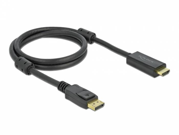 Delock - Adapterkabel - DisplayPort männlich Verriegelung zu HDMI männlich