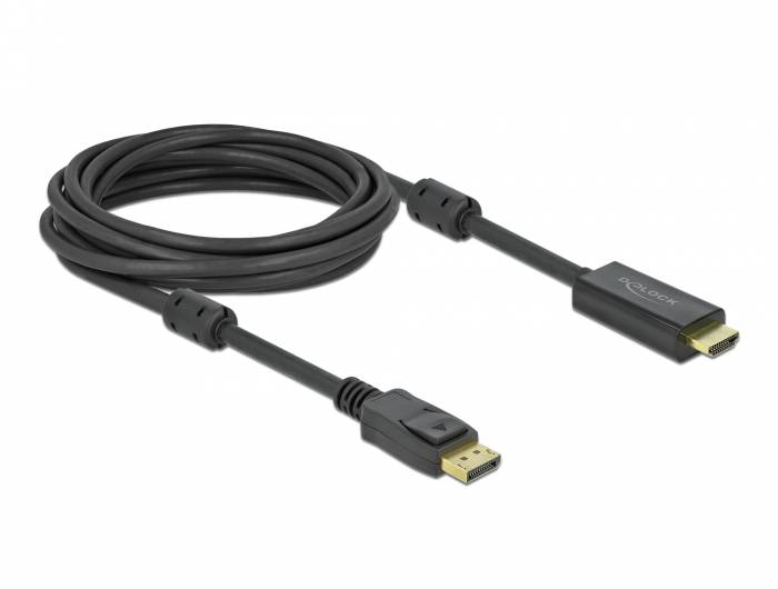 Delock - Adapterkabel - DisplayPort männlich Verriegelung zu HDMI männlich