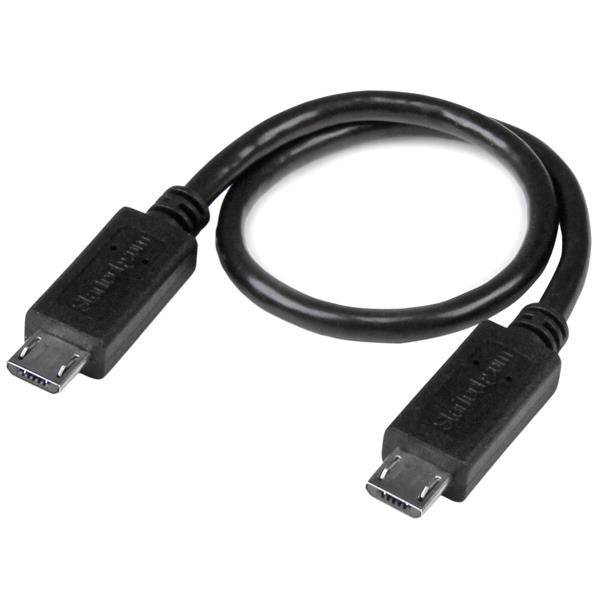 StarTech.com 20cm USB OTG Kabel - Micro USB auf Micro USB - USB OTG Adapterkabel - St/St - USB-Kabel - Micro-USB Typ B (M)