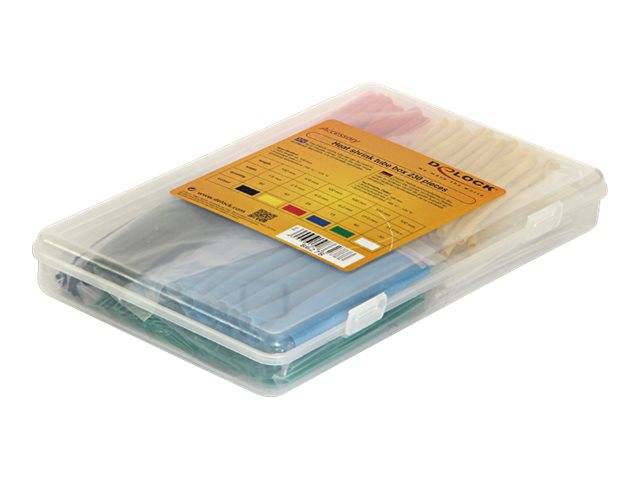 DeLOCK - Wärmeschrumpfschlauch-Kit - Schwarz, weiß, Blau, Gelb, Rot, grün