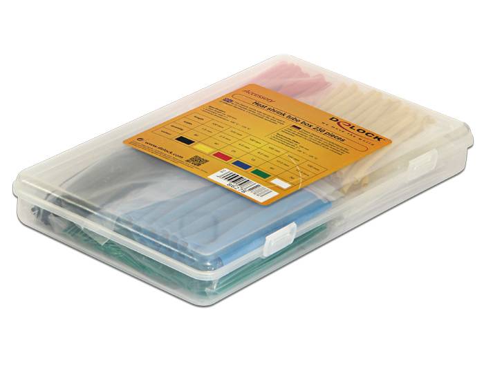 DeLOCK - Wärmeschrumpfschlauch-Kit - Schwarz, weiß, Blau, Gelb, Rot, grün