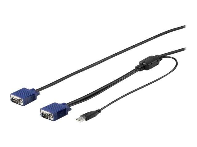 StarTech.com 15 ft. (4.6 m) USB KVM Cable for StarTech.com Rackmount Consoles - VGA and USB KVM Console Cable (RKCONSUV1