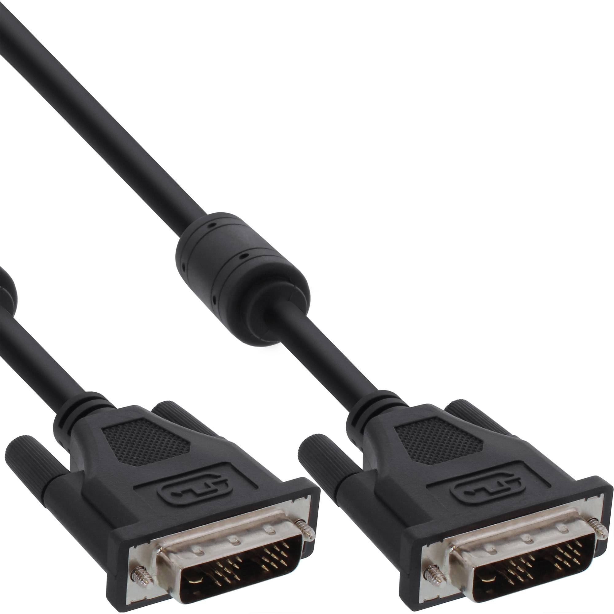 INLINE - DVI-D Kabel - digital 24+1 Stecker / Stecker - Dual Link - 2 Ferrite - 3m