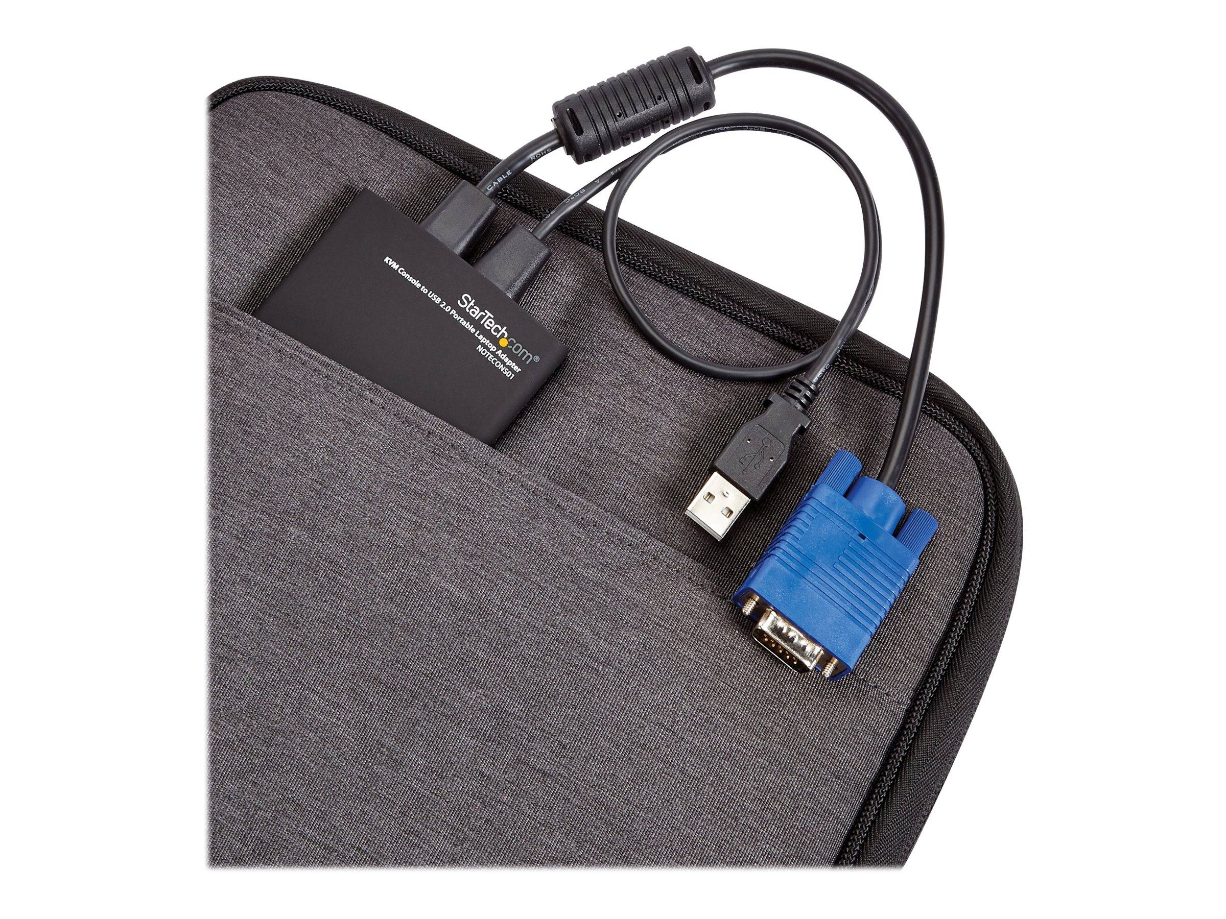 StarTech.com Tragbarer KVM Konsolen auf USB 2.0 Laptop Adapter