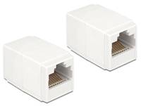 Delock - Netzwerkkoppler - RJ-45 (W) zu RJ-45 (W)