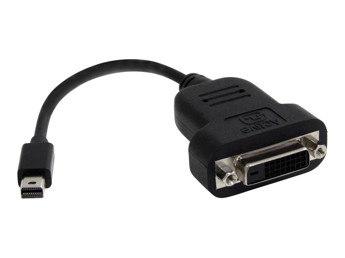 Mini-DisplayPort-auf-DVI-Adapterkabel mit männlichem Mini-DisplayPort-Stecker und weiblichem DVI-Anschluss