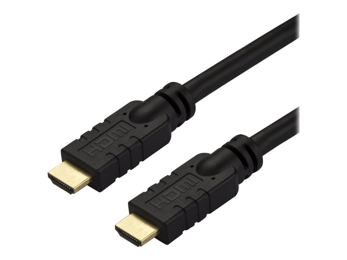 StarTech.com 10m(30ft) HDMI 2.0 Cable, 4K 60Hz Active HDMI Cable, CL2 Rated for In Wall Installation, Long Durable High