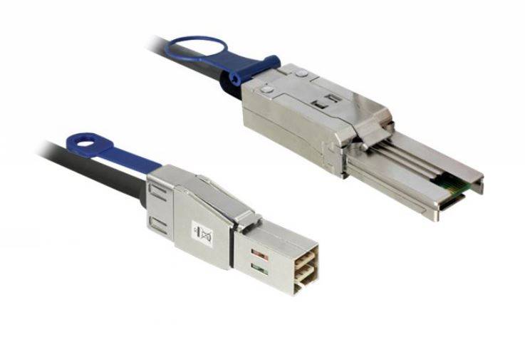 Delock - Externes SAS-Kabel - SAS 6Gbit/s - 4x Shielded Mini MultiLane SAS (SFF-8088)