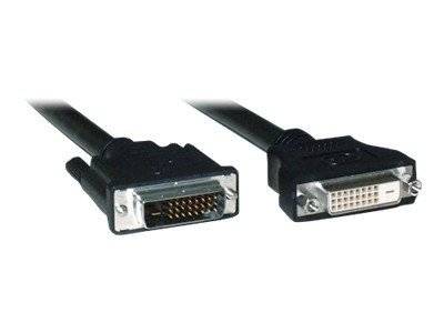 INLINE - DVI-D Verlängerung - Dual Link 24+1 ST auf 24+1 BU - 2 Ferrite - 3m