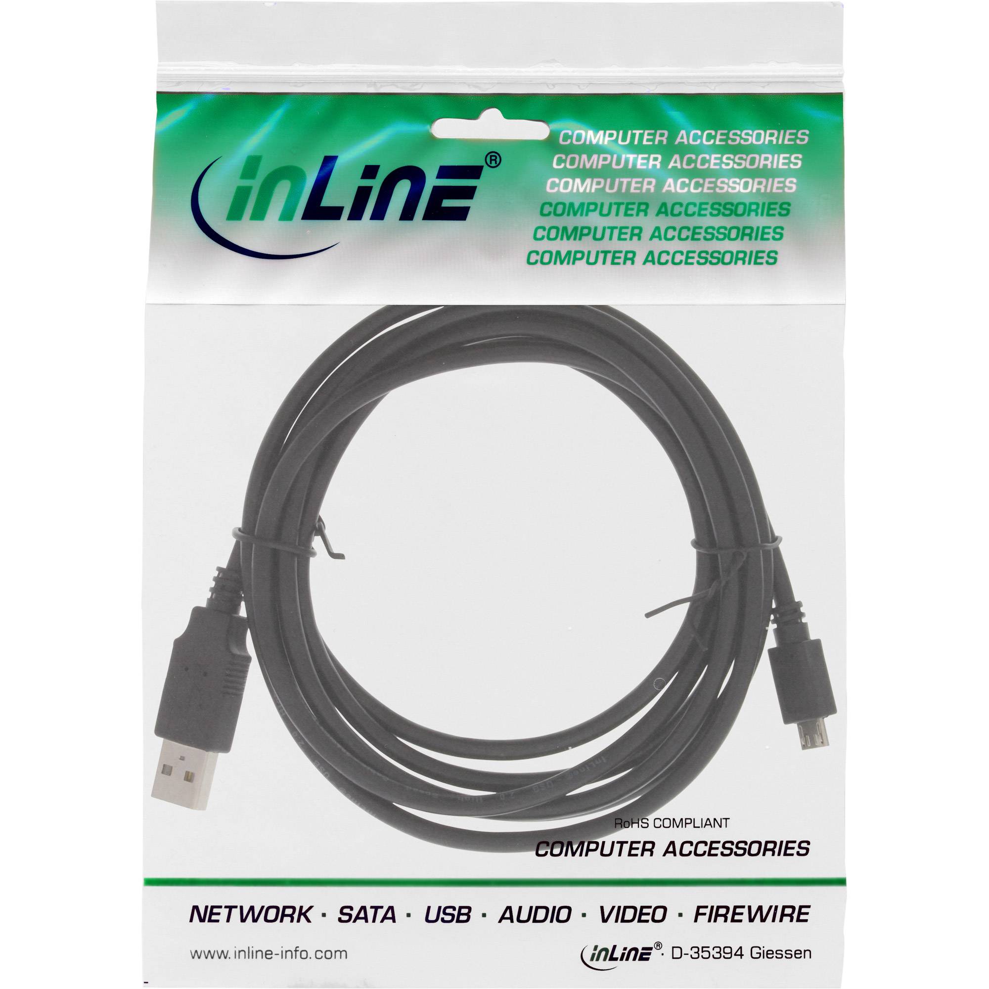InLine Fast-charge - USB-Kabel - Micro-USB Typ B (M)