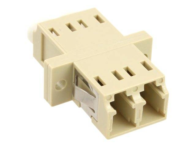 INLINE - LWL Kupplung - Duplex LC/LC - multimode - beige - Keramik-Hülse - zum Einbau
