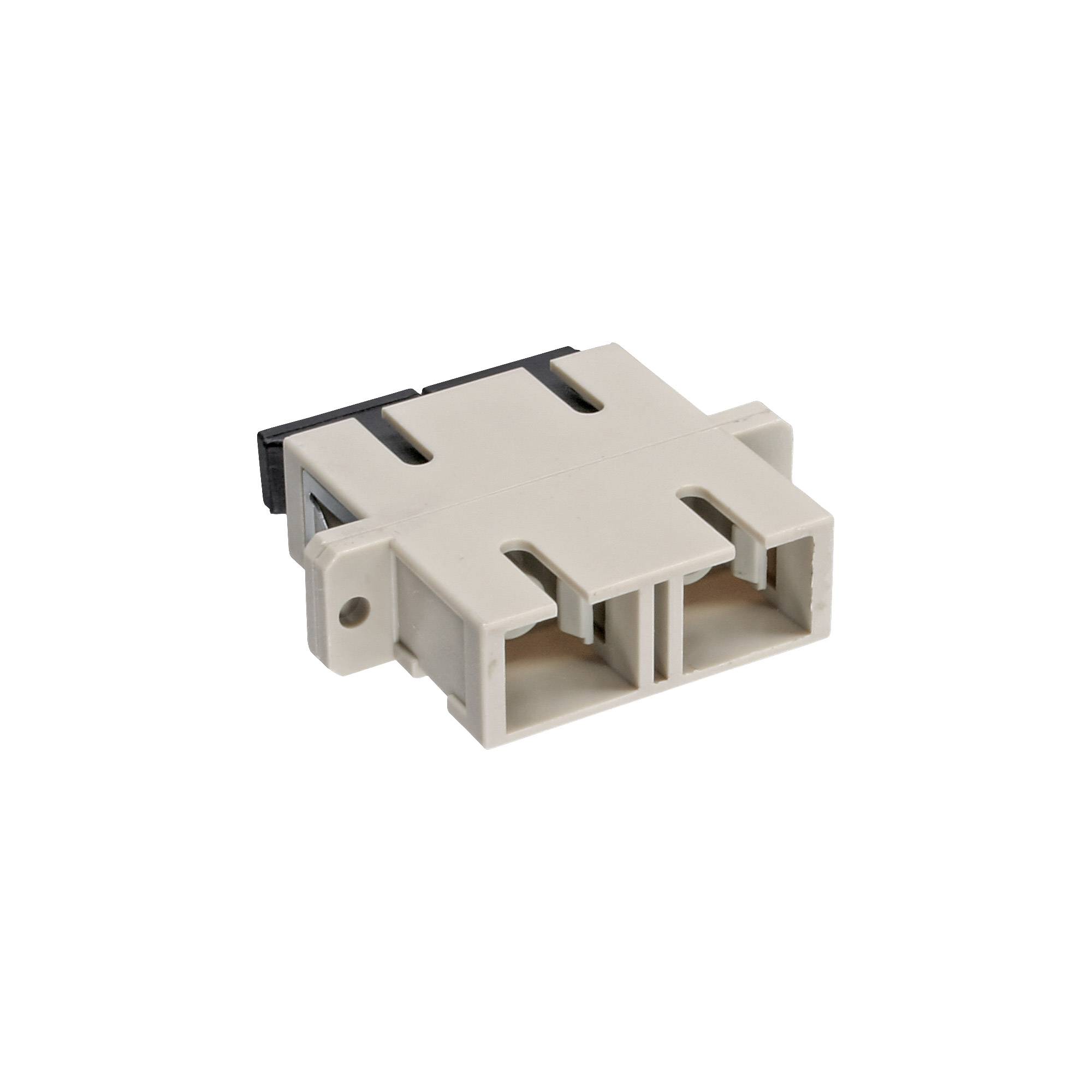 INLINE - LWL Kupplung - Duplex SC/SC - multimode - beige - Keramik-Hülse - zum Einbau