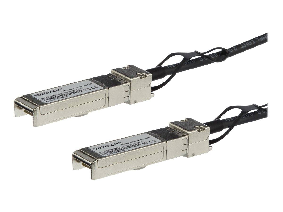 StarTech.com MSA Uncoded Compatible 0.5m 10G SFP+ to SFP+ Direct Attach Breakout Cable Twinax, 10 GbE SFP+ Copper DAC 10