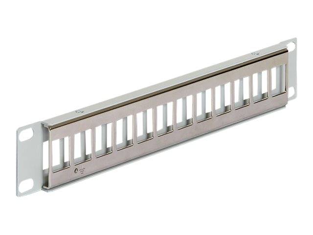 DeLOCK Keystone Patch Panel - Patch Panel - Grau - 1U - 25.4 cm (10")