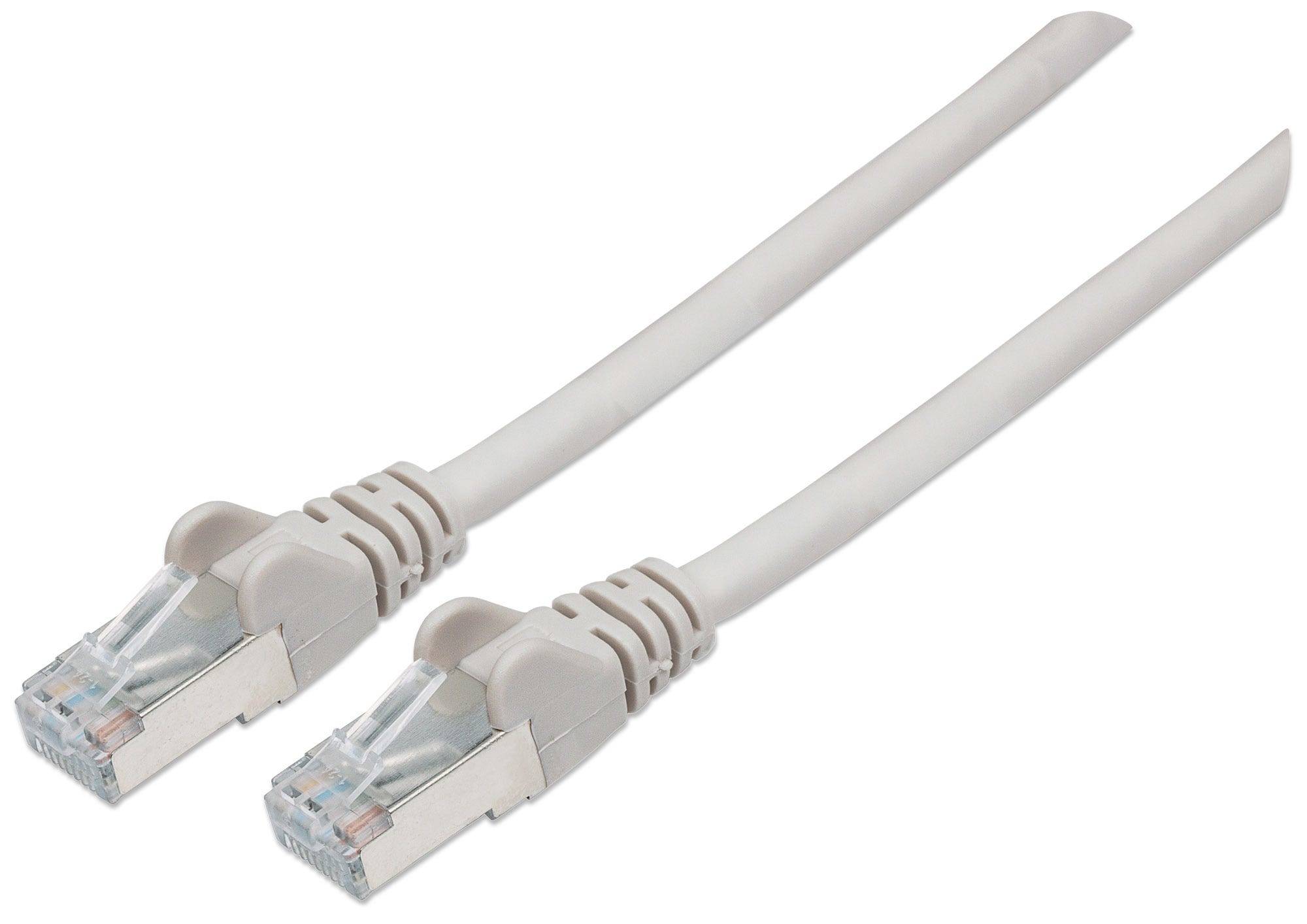 Intellinet Network Patch Cable, Cat6, 3m, Grey, Copper, S/FTP, LSOH / LSZH, PVC, RJ45, Gold Plated Contacts, Snagless, B