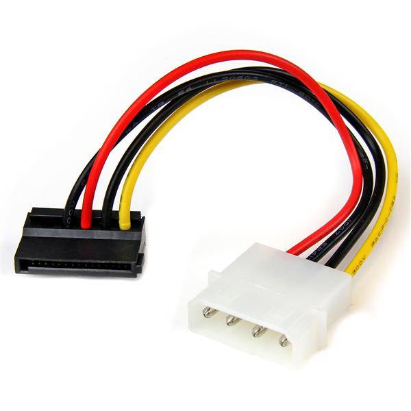 StarTech.com 15cm 4-Pin Molex auf SATA Kabel links gewinkelt - Stecker/Buchse - Netzteil - SATA-Stromstecker (M)