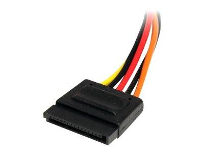 StarTech.com 20cm SATA Strom Verlängerung - Stecker / Buchse - Serial-ATA Strom Verlängerungskabel - Spannungsversorgungs-Verlängerungskabel - SATA