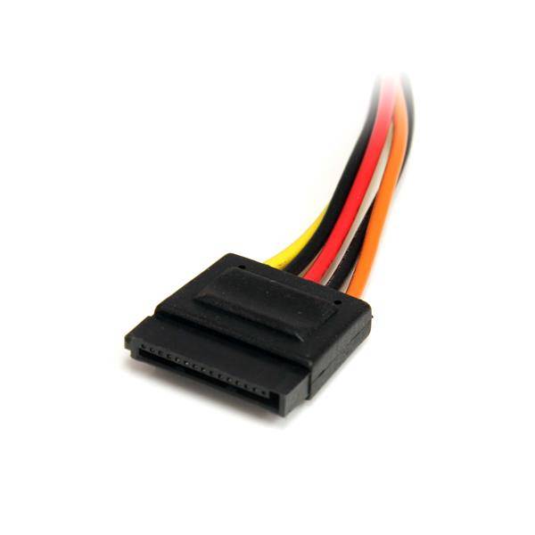 StarTech.com 20cm SATA Strom Verlängerung - Stecker / Buchse - Serial-ATA Strom Verlängerungskabel - Spannungsversorgung