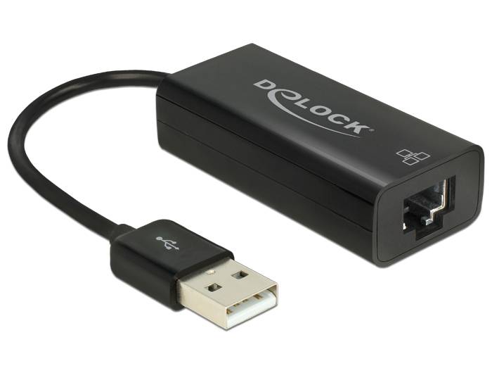DeLock Adapter USB 2.0 > LAN 10/100 Mb/s - Netzwerkadapter