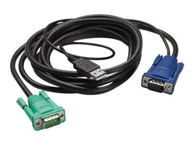 APC - Tastatur- / Video- / Maus- (KVM-) Kabel - USB, HD-15 (VGA)
