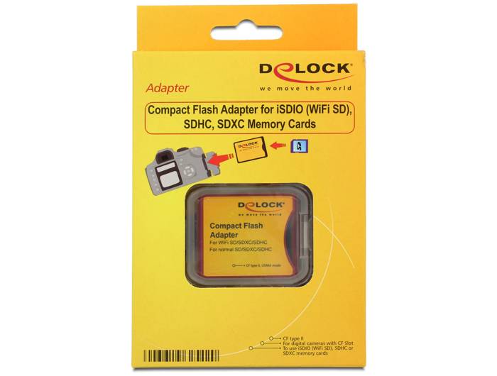 DeLOCK - Kartenadapter (SD, SDHC, SDXC) - CompactFlash