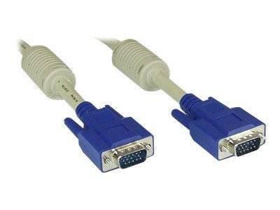 INLINE - S-VGA Kabel - 15pol HD Stecker / Stecker - beige - 15m