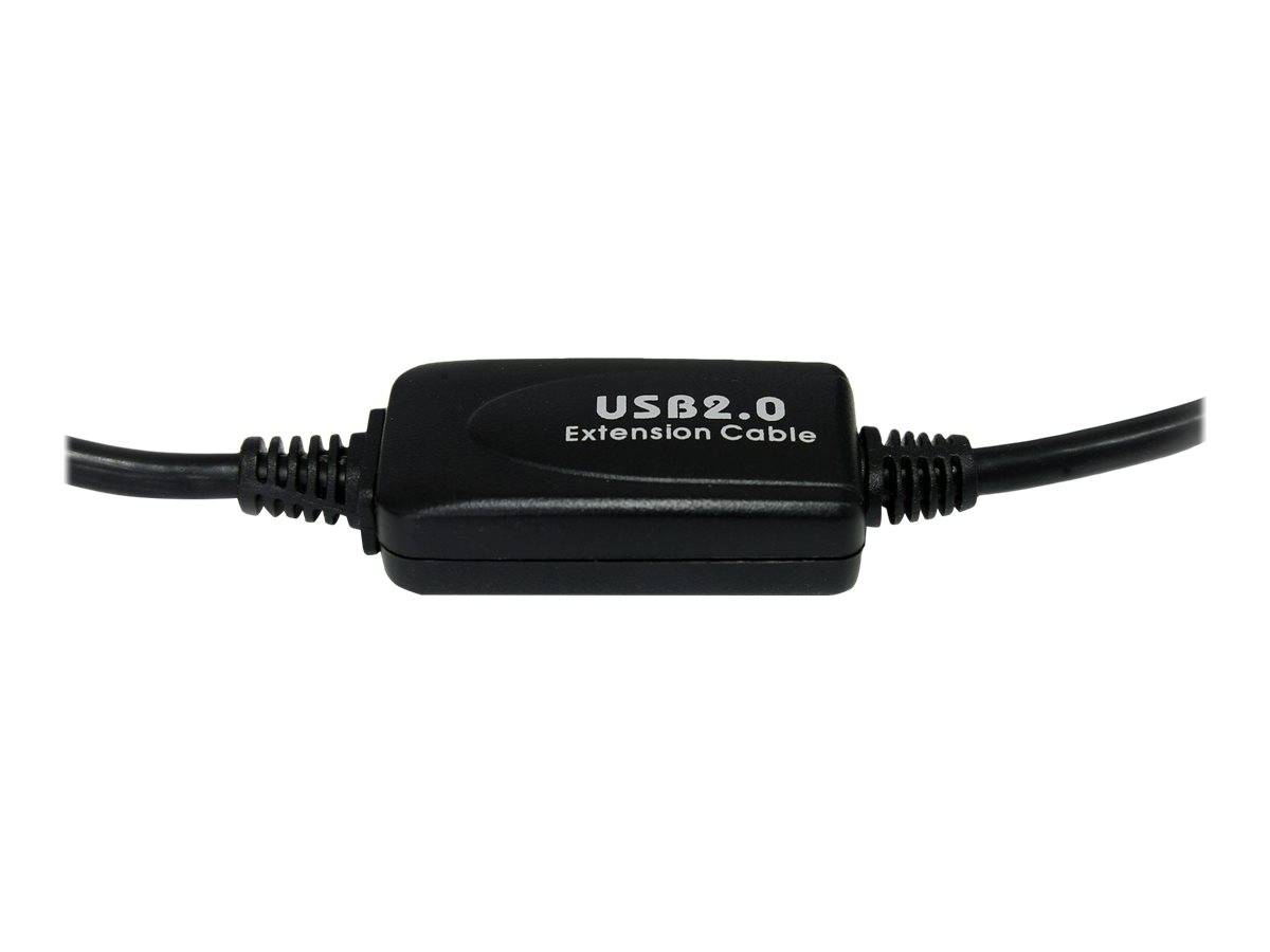 StarTech.com 10m Aktives USB 2.0 A auf B Kabel - USB Anschlusskabel - Stecker/Stecker - Schwarz - USB-Kabel - USB (M)