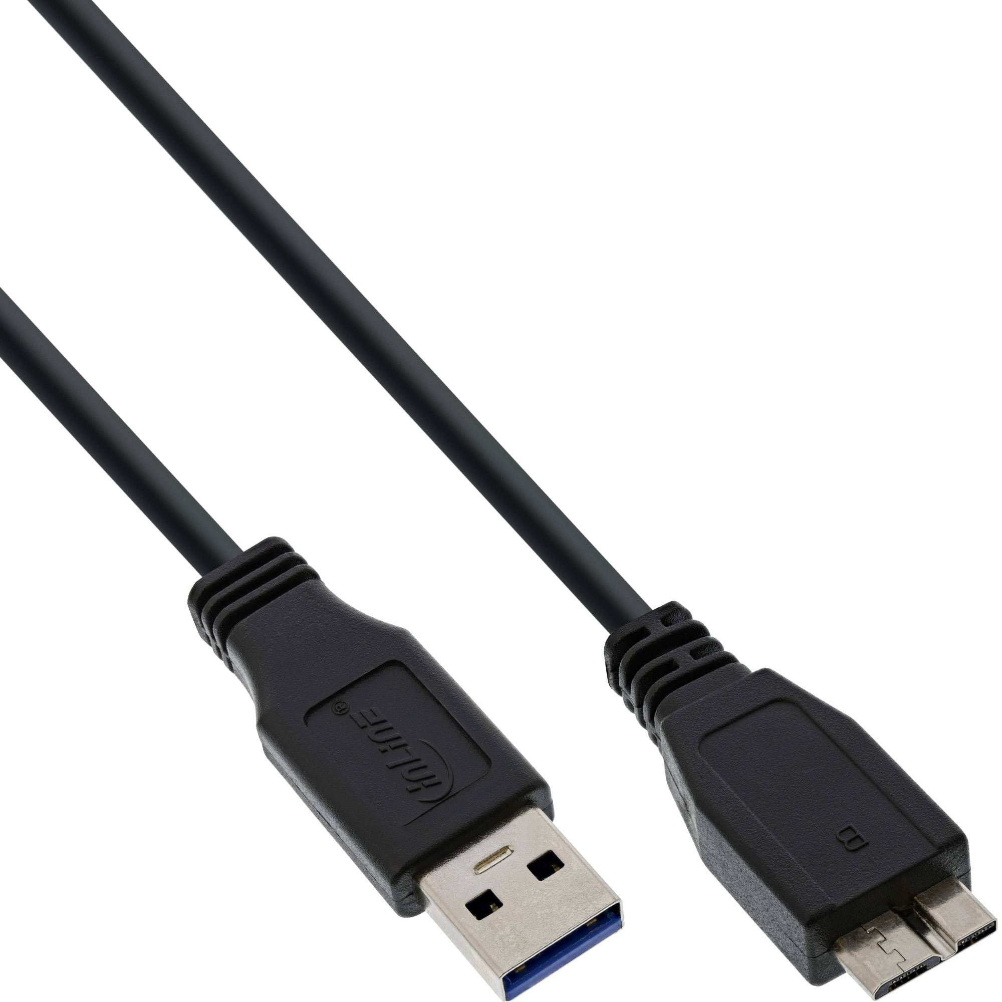 INLINE - USB 3.2 Gen.1 Kabel - A an Micro B - schwarz - 1m