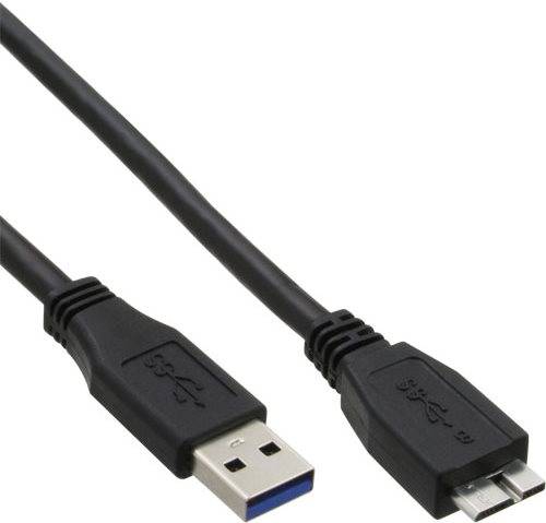 INLINE - USB 3.2 Gen.1 Kabel - A an Micro B - schwarz - 1m