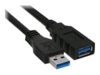 INLINE - USB 3.2 Gen.1 Kabel - A Stecker / Buchse - schwarz - 1m