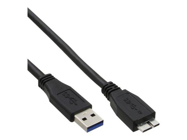 INLINE - USB 3.2 Gen.1 Kabel - A an Micro B - schwarz - 5m