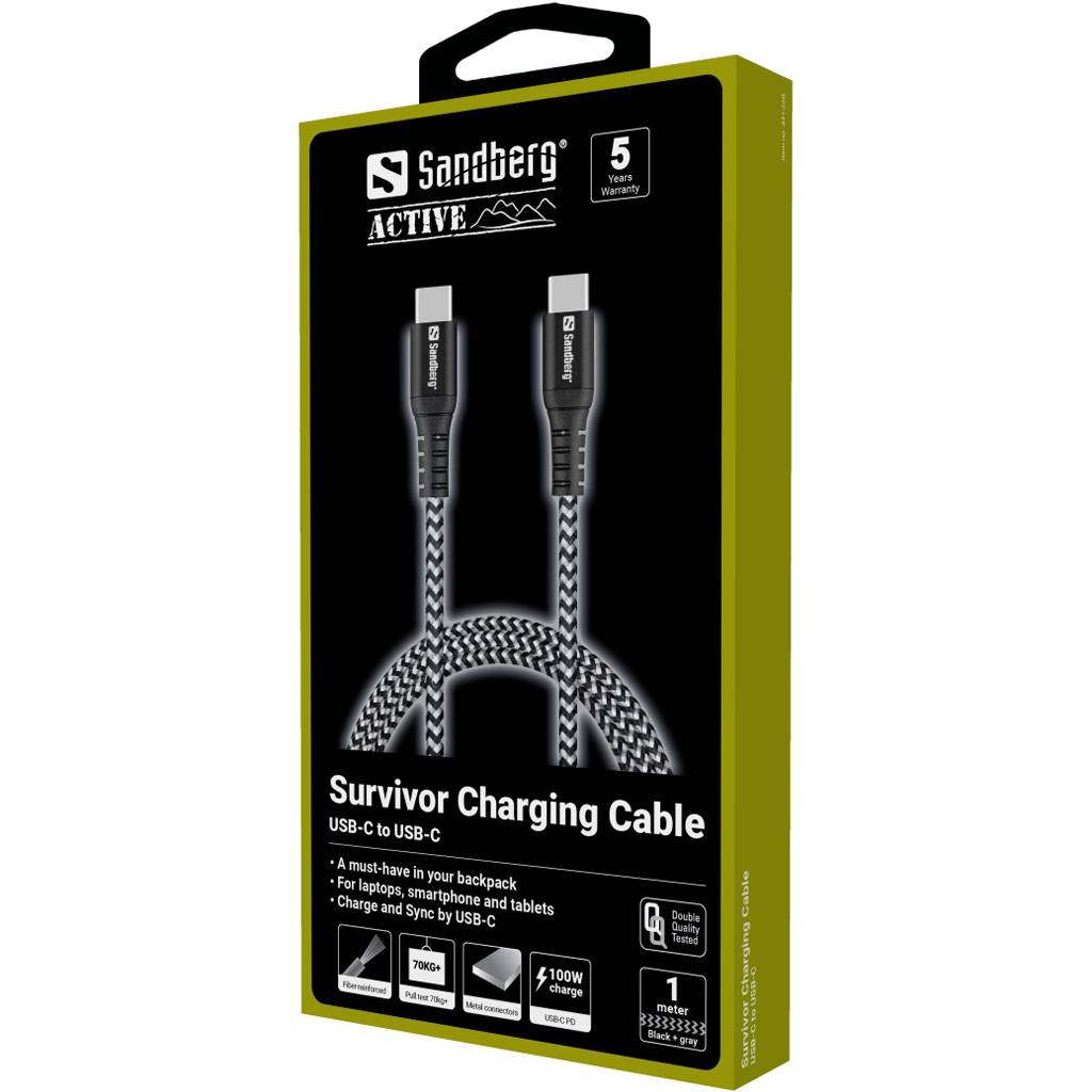 Sandberg Survivor - USB-Kabel - 24 pin USB-C (M)