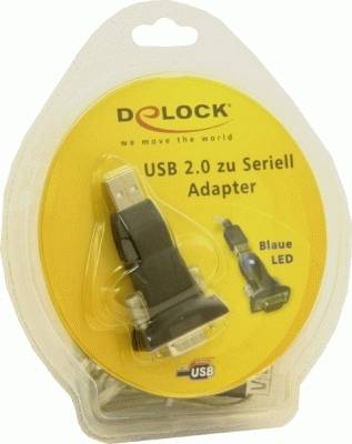 DeLock - Serieller Adapter - USB 2.0 - RS-232