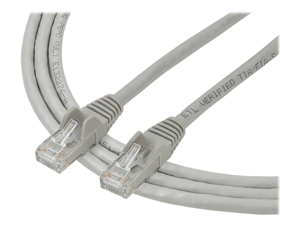 StarTech.com 2m Cat6 Gigabit Snagless Patchkabel - RJ45 UTP Netzwerkkabel mit Schutzmanschette - Cat 6 Kabel - Grau - Pa