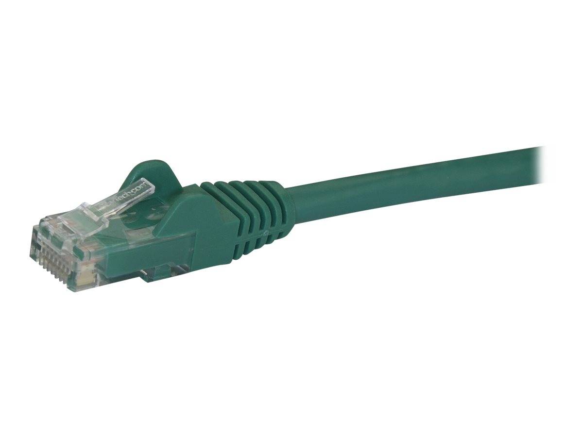 StarTech.com 1m Cat6 Gigabit UTP Patchkabel Snagless - Cat.6 RJ45 Netzwerkkabel mit Schutzmanschette - Grün - St/St - Pa