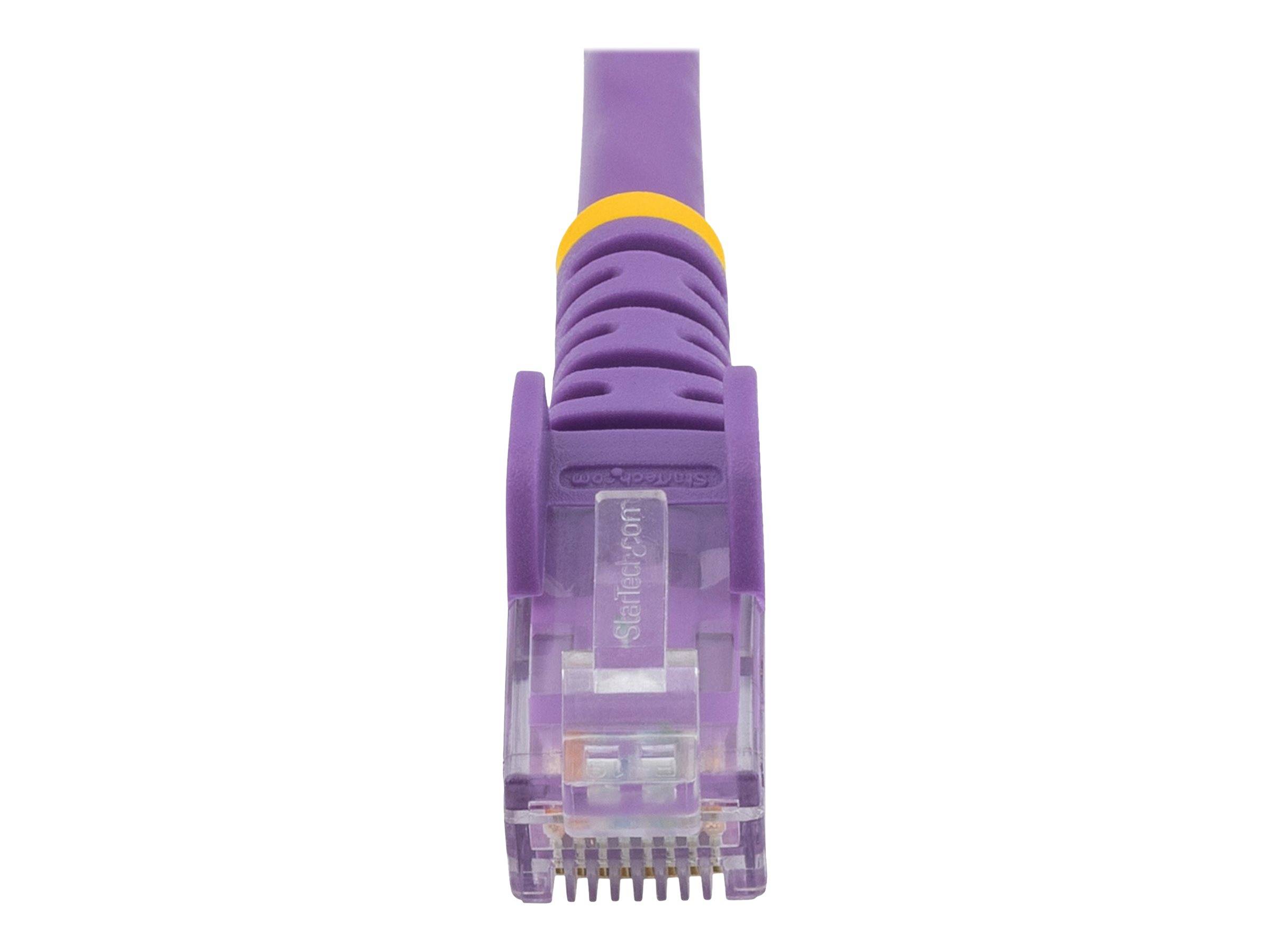 StarTech.com 2m Cat6 Gigabit Snagless Patchkabel - RJ45 UTP Netzwerkkabel mit Schutzmanschette - Cat 6 Kabel - Lila - Pa