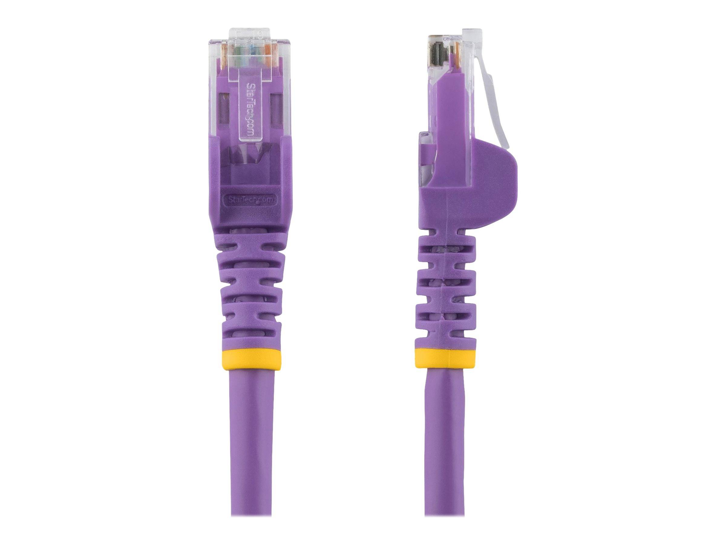 StarTech.com 2m Cat6 Gigabit Snagless Patchkabel - RJ45 UTP Netzwerkkabel mit Schutzmanschette - Cat 6 Kabel - Lila - Pa
