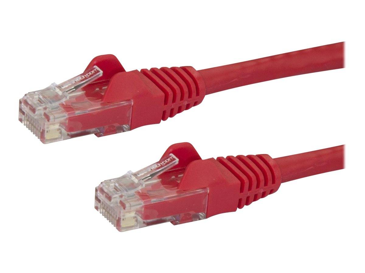 StarTech.com 2m Cat6 Gigabit Snagless Patchkabel - RJ45 UTP Netzwerkkabel mit Schutzmanschette - Cat 6 Kabel - Rot - Pat