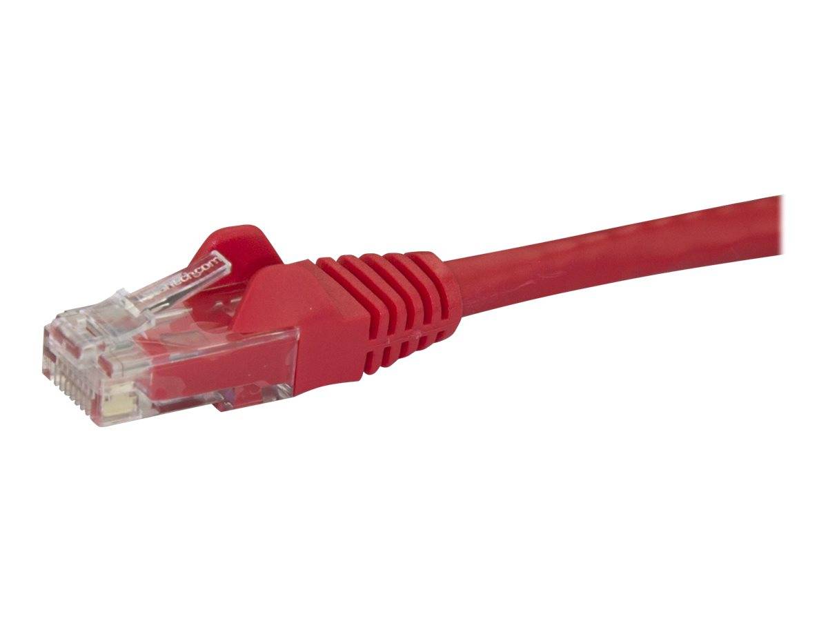 StarTech.com 0,5m Cat6 Snagless RJ45 Ethernet Netzwerkkabel - Rot - 50cm Cat 6 UTP Kabel - Netzwerkkabel - RJ-45 (M)